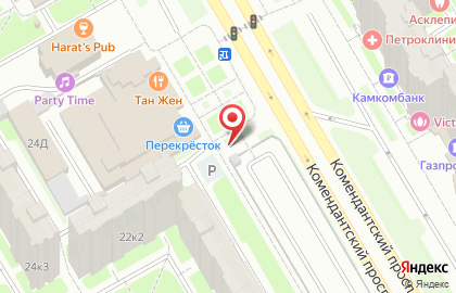 Автостоянка Александра на Комендантском проспекте на карте
