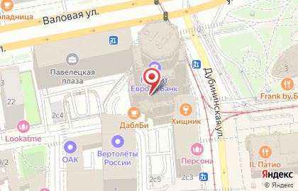 Ситистор на Павелецкой (пл Павелецкая) на карте