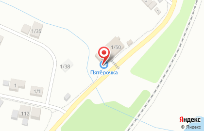 Супермаркет Пятёрочка на улице Садовое Кольцо на карте