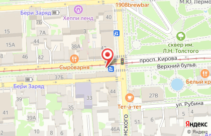 Ресторан Астория на проспекте Кирова на карте