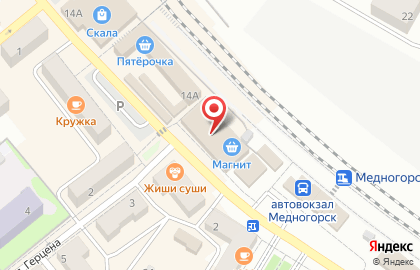 Гипермаркет Магнит в Оренбурге на карте