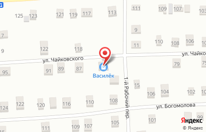 Магазин Василёк на улице Чайковского на карте
