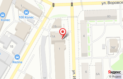Магазин автозапчастей AutoPolka.ru на улице Ивана Попова на карте
