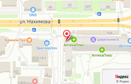Кафе-пекарня Пирога на улице Нахимова на карте