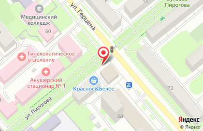 Продуктовый магазин МиМП на улице Герцена на карте