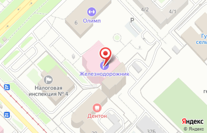 Санаторий-профилакторий Железнодорожник в Центральном районе на карте