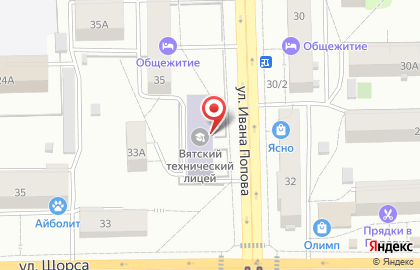 Кировская областная федерация тхэквондо Школа боевых искусств в Ленинском районе на карте
