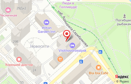 Центр заказа автобусов в Новороссийске на карте