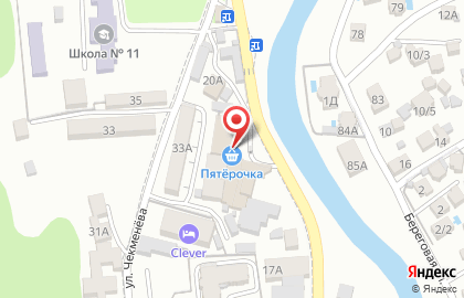 Суши-бар Тунец в Хостинском районе на карте