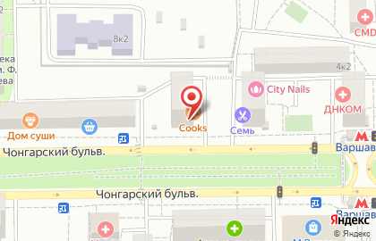 Секс-шоп Точка Любви на Чонгарском бульваре на карте