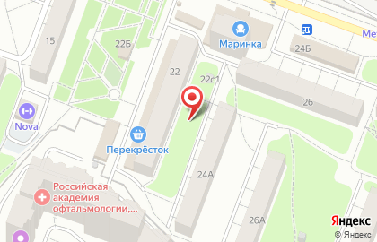 Перекресток в Подольске на карте