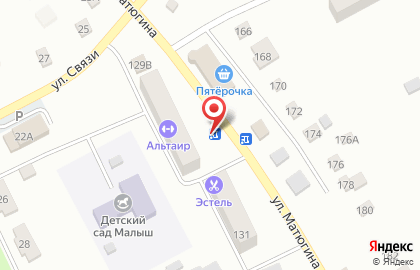 Магазин Фруктовый рай на улице Матюгина на карте