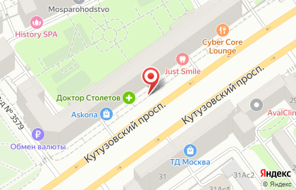 Судостроительный Банк ООО Дополнительный Офис Кутузовский Проспект, 26 на карте