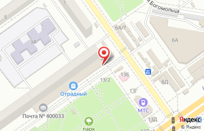 Туристическая фирма Феникс в Тракторозаводском районе на карте