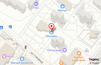 Оптово-розничная сеть магазинов сантехники Ремлюкс в Кировском районе на карте