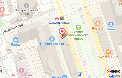 Студия аппаратного массажа “КРАСОТА ТЕЛА" на метро Сокольники на карте