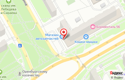 Цветочная сеть Роза 25 в Ленинском районе на карте