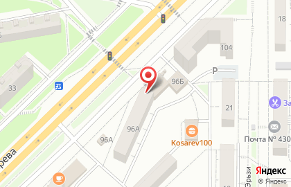 Супермаркет Эверест дисконт на улице Косарева на карте