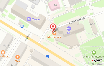 Матрёшка в Ухте на карте
