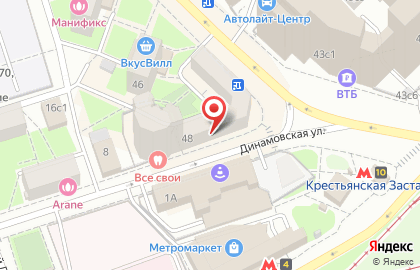 Subway на улице Воронцовская на карте