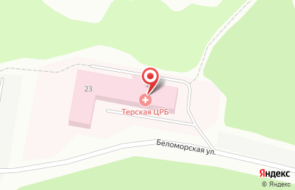 Кандалакшская центральная районная больница на Беломорской улице на карте