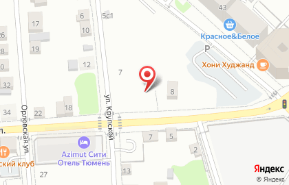 Продуктовый магазин в Тюмени на карте