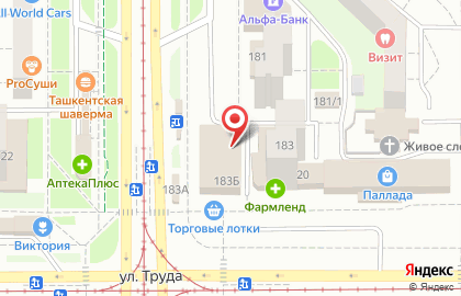 Мебельный салон Формула дивана в Орджоникидзевском районе на карте
