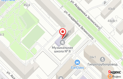 Французская пекарня на улице Академика Зелинского на карте