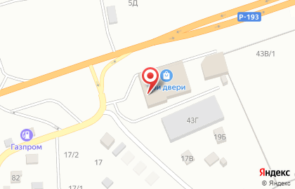 Оптовая база Три двери на Лесной улице на карте