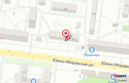 Аптека Забота на Южно-Моравской улице на карте