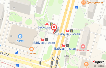 Буква на улице Менжинского на карте