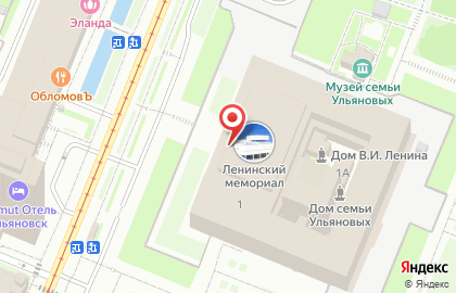 Ульяновская областная филармония в Ленинском районе на карте