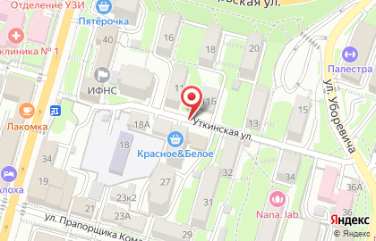 Полина на Уткинской улице на карте