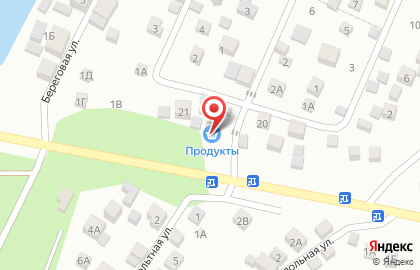 Продуктовый магазин В Театральном на карте