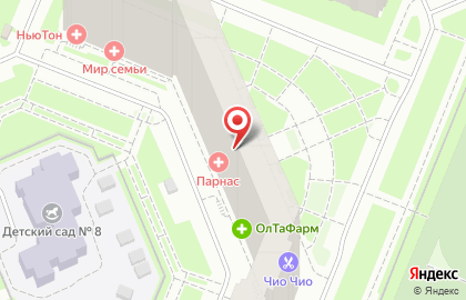 Париж на улице Михаила Дудина на карте