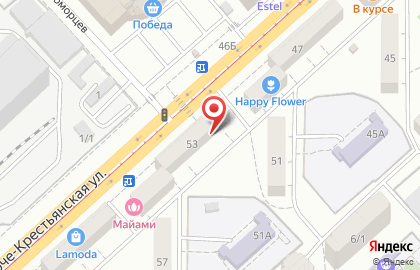 Магазин хлебобулочных изделий Аркадия на Рабоче-Крестьянской улице, 53 на карте