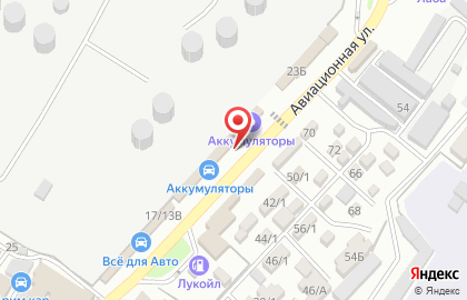 Бистро Время есть на Авиационной улице на карте