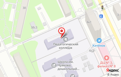 Гимназия №1599 с дошкольным отделением на улице Федора Полетаева на карте