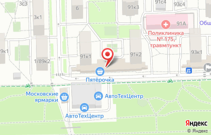 Супермаркет Пятёрочка на Измайловском проспекте на карте