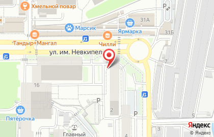 Отделение банка КБ Кубань Кредит на улице Снесарева на карте