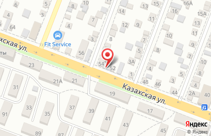 Станция технического обслуживания на Казахской улице на карте