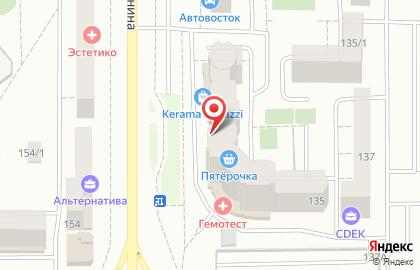 Центральная клиническая медико-санитарная часть на проспекте Ленина на карте