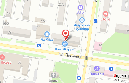 ОАО Банкомат, Азиатско-Тихоокеанский Банк на улице Ленина на карте