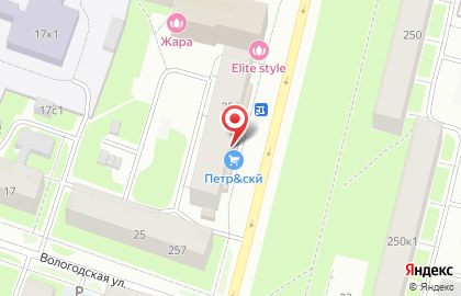 Банкомат ВТБ на проспекте Ломоносова, 259 на карте