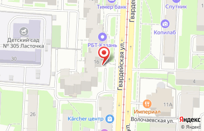 Торгово-монтажная компания Спутник+ на Гвардейской улице на карте