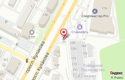Автомойка Пикап на проспекте Кулакова на карте