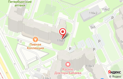 Парикмахерская в Санкт-Петербурге на карте