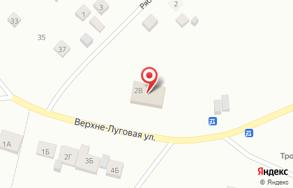 Малинка на Луговой улице на карте