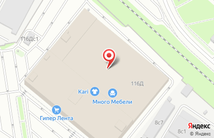 Гипермаркет Лента в Москве на карте