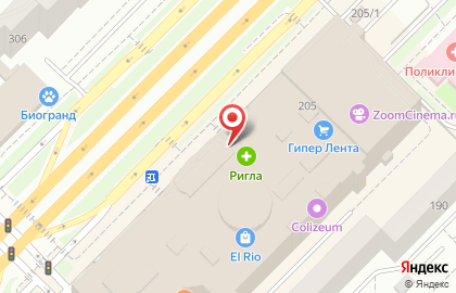 Гипермаркет Лента в Самаре на карте